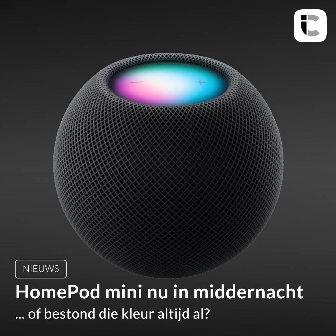 HomePod mini nu in middernacht kleur: nu te bestellen